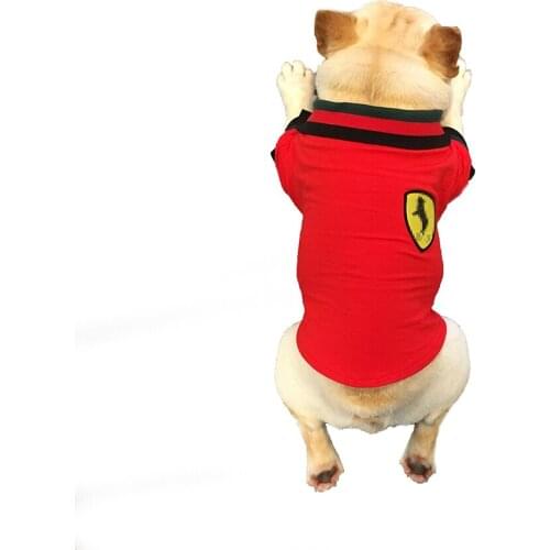 Luxury Dog Shirts Summer Funny Clothes Vest Cat Cotton Pet Clothing Floral T Shirt Small Large Dog Polo Chihuahua French bulldog