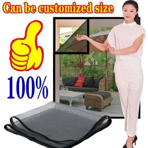 Inset Window Screen Mesh, Air Tulle Adjustable Summer Invisible Anti-Mosquito net Fiberglass Removable Washable Customize Screen