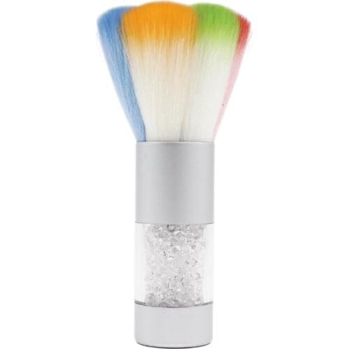 Nail Art Rhinestones Handle Glitter Powder Dust Sequins Remover Cleaner Cleaning Brush