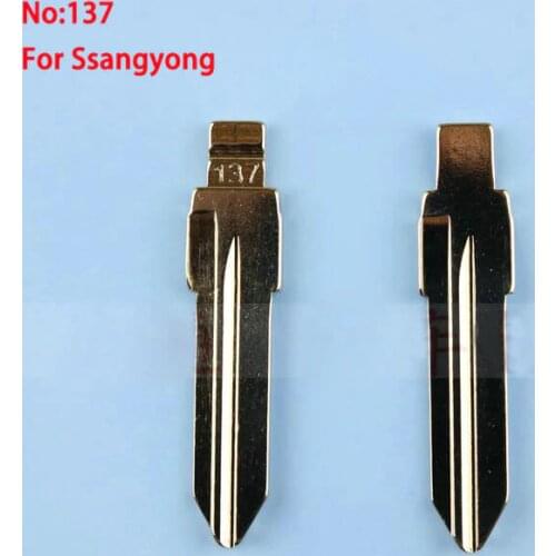137# Car Key Blade Flip Folding Remote Key Blank For Ssangyong