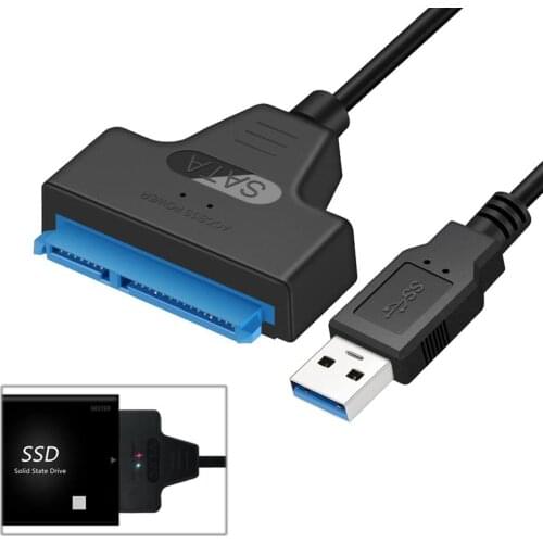 Super Speed USB 3.0 to SATA III 2.5" Hard Disk Converter SATA External SATA3 Hard Drive Adapter Cable For 2.5 Inch SSD HDD