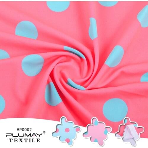 82% polyester 18% spandex spot digital print swimming wear fabric by half(1/2) yard