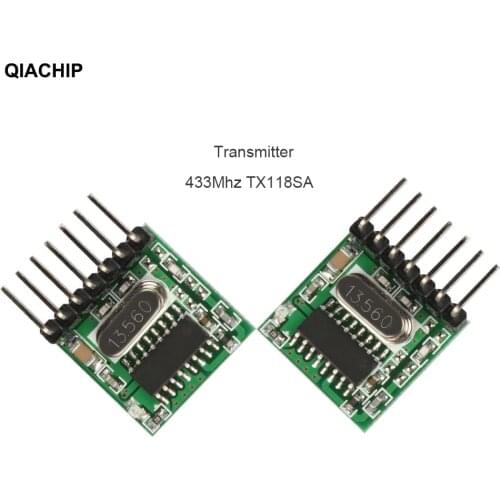 2pcs/lot 433MHz Universal Remote Control Switch RF Wireless Transmitter Learning Code 1527 Encoding Module For Arduino DIY