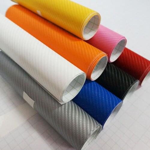 100mmX1520mm DIY Car Styling 4D Thicken Car Carbon Fiber Vinyl Wrapping Film Car Stickers Waterproof With Air free bubbles