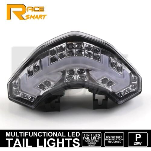 1 Set Motorcycle LED Turn Signals Rear Brake Tail Light Taillight For DUCATI Multistrada 1200 2010 2011 2012 2013 2014 Clear New