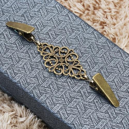 Retro Brooches for Womens Clothing Cardigan Sweater Blouse Shawl Clips Shirt Collar Flower Pattern Duck Clip Clasps Scarf Clasp