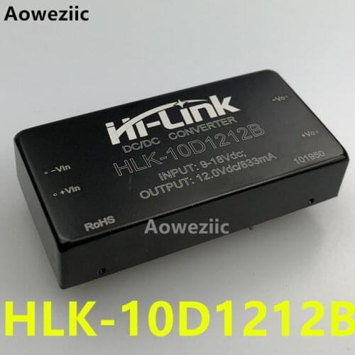 1Pcs/Lot HLK-10D1212B 9-18V Input 12V 830mA Output DC DC Converter Power Supply isolated Module Manufacture