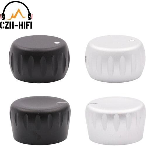 1PC Audio Potentiometer Knob 35x20mm 34x20mm CNC Machined Solid Aluminum Rotary Switch Knob for CD Player DAC Amplifier Radio