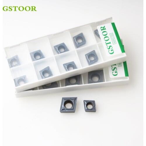 10PCS CCMT09T304 CCMT09T308 CCMT120404 CCMT120408 GMH25 CNC Carbide Inserts External Turning Tools Lathe Cutter Cutting