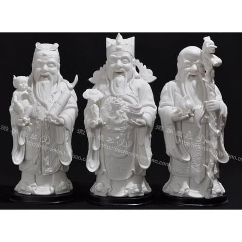 14 inch large fortune named s decoration ceramic figures the entrance of Chinese porcelain longevity elderly desktop