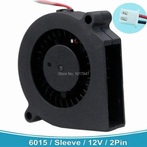 500 Pieces Gdstime 60mm DC 12V 2Pin 60x15mm Computer Brushless Turbo Blower Cooling Fan