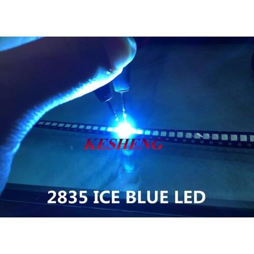 500PCS LED lamp beads ice blue SMD 2835 0.2W Super highlight light-emitting diode Still 3V