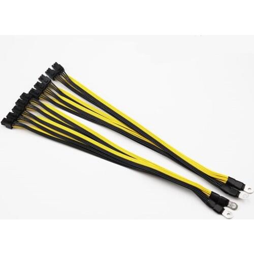 6Pin*10 PSU PCI-E Power Supply Cable 6Pin Connectors Lines Compatible with BTC ETH Rig Bitcoin WhatsMiner Antminer