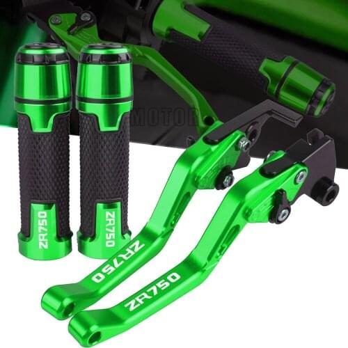 Motorcycle Accessories CNC Brake Clutch Levers Handlebar Knobss Handle Hand Grips Ends For Kawasaki ZR750 ZEPHYR 1991 1992 1993