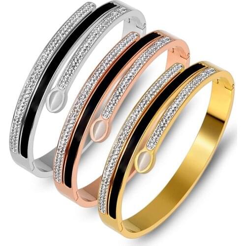 Bracelets Bangles Stainless Steel Jewellery Bracelet Bracelet Bangle Buckle Gold Bracelet Jewelry Bangles For Women