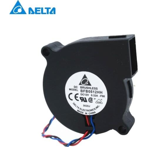 Delta BFB0512HH 5015 5cm 50*50*15MM 50mm DC12V 0.32A Dual Ball bearing turbo blowers cooling fan