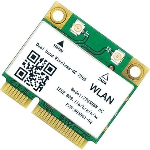 Dual Band 867Mbps WiFi 8265HMW Wireless 802.11 AC Protocol Mini PCI-e WLAN 2.4G / 5Ghz Bluetooth 4.2 Wi-Fi Wireless Network Card