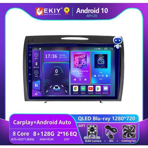 EKIY Android Car Radio For Mercedes-Benz SLK-Class SLK Class R171 2004+ Multimedia Blu-ray IPS/QLED Navigation GPS Stereo 2 din