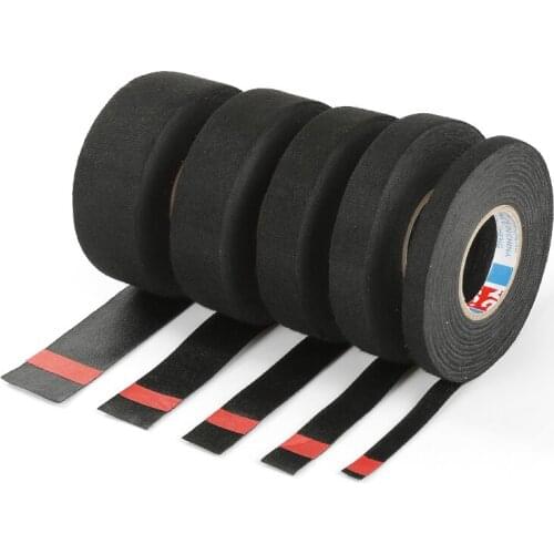 Electrical Insulation Tape Flannel Tape9mm/15mm/19mm/25mm/32mm Heat Proof Flame Resistant PET Bundle Flame Retardant Tape