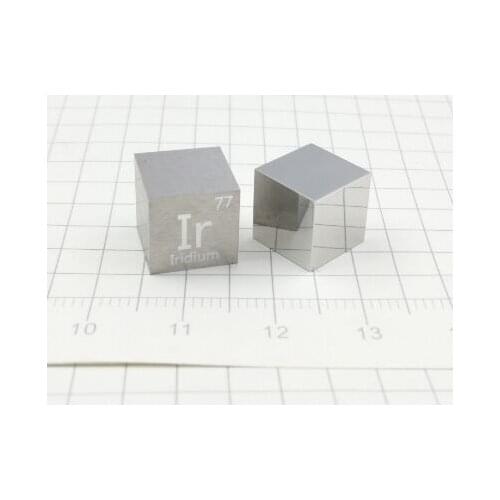 Iridium Ir Cube Metal Mirror Polished Precious Expensive Research and Development Element Metal Simple Substance 10x10x10mm