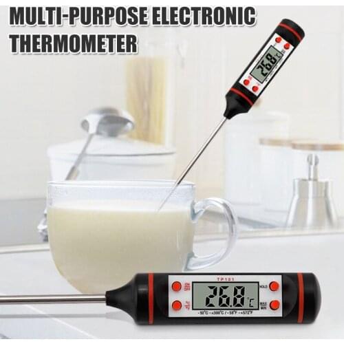 Kitchen Thermometer Food Cooking Meat Thermometer Long Probe Digital Instant Read for Grilling BBQ CLH@8