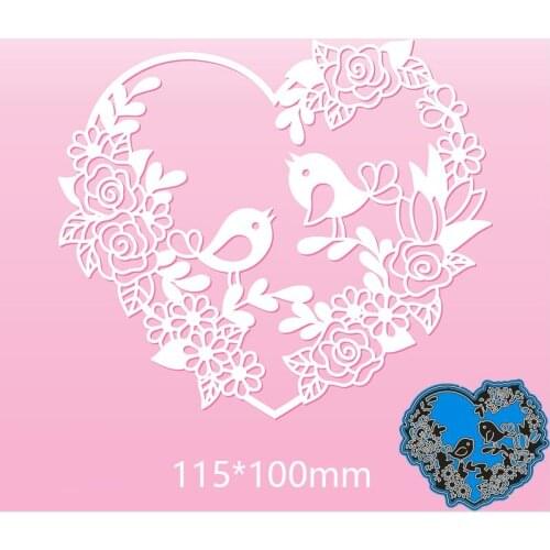 115*100mm Bird flower new Metal Cutting Dies for decoration card DIY Scrapbooking stencil Paper Album template Dies