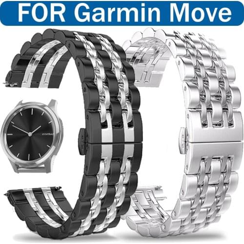 Metal Strap for Garmin Move Luxe Style Watch Stainless Steel Watchband for Garmin Move 3 Watch Band Bracelet Wrist Accessories