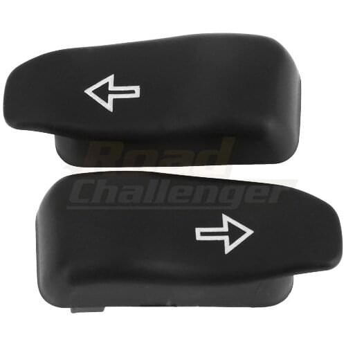 Motorcycle Turn Signal Extension Caps Switch Button Extended Cover Black For Harley Touring Road King Street Electra Glide 14-20