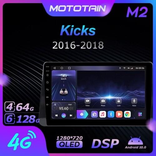 Mototain 6G+128G Android 10.0 Car Multimedia Radio Player for Nissan Kicks 2016 - 2018 Auto video Head Unit 4G LTE Support SPDIF