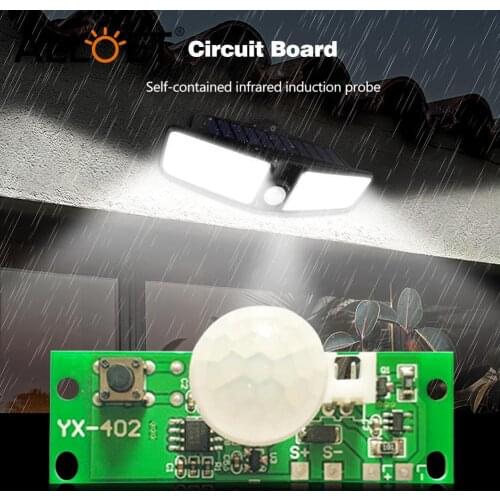3.7V Solar Wall Lamp Controller Circuit Board Human Infrared Sensor Module Weak Bright/Full Bright Induction Distance2-5m