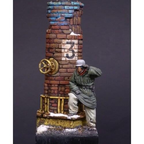 1/35 Scale Unpainted Resin Figure wolf-scenery ( base included )