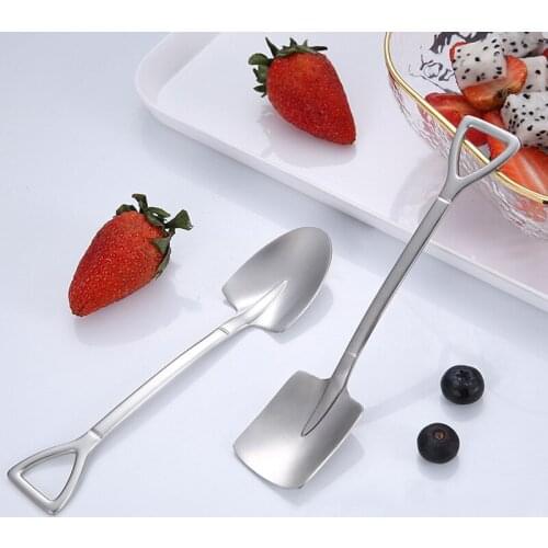 New stainless steel teaspoon kitchen hot drink tableware coffee ice cream dessert spoon excellent product fruit salad tea spoon