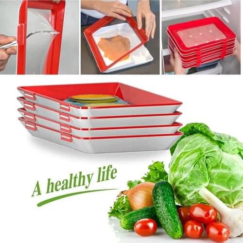 Newest Food Preservation Tray Food Fresh Keeping Fresh Spacer Organizer Food Preservate Refrigerator Kitchen Storage Holder