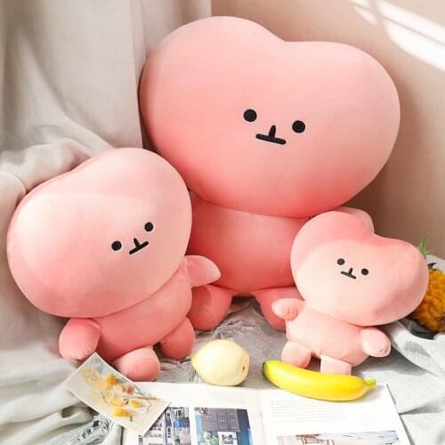 New Korean Drama The Same Plush Pink Heart Doll Toys Stuffed Animals Home Decor For Kids Girlfriend Holiday Gifts