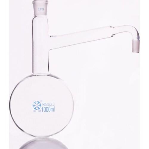 Full glass distiller round bottom flask,Capacity 1000ml,Female 24/29,Male 19/26,Distilling flask