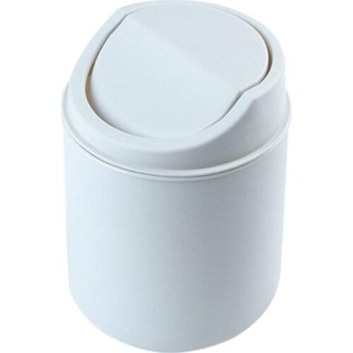 Garbage Storage Practical Green Small Desktop Mini Creative Covered Kitchen Living Room Trash Can New Desktop Storage Stationery
