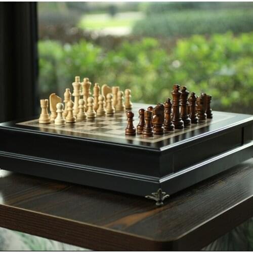 Professional Chess Big Official Kit Knight Board Game Chess Pieces Wood Retro Adult Tabuleiro De Xadrez Birthday Present