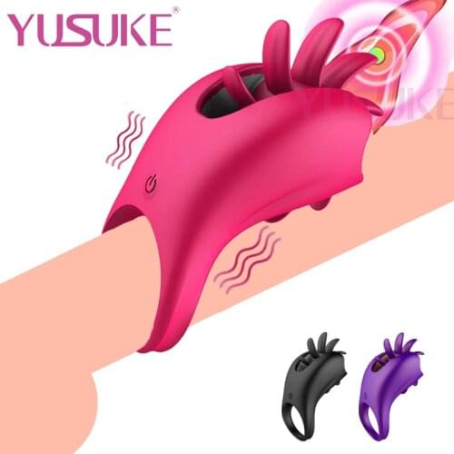 Fidget Toys Penis Ring Cock Vibrators Tongue Licking Nipple Clitoris Stimulator Oral Masturbators Sex Toys For Couples Adults18