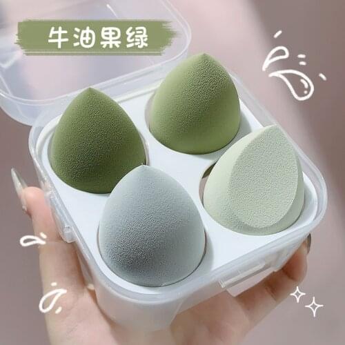 Makeup Sponge Dry&Wet Use Cosmetic Puff Sponge Foundation Powder Blush Beauty MakeupTools with Storage Box