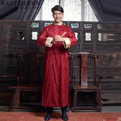 Traditional chinese clothing for men cheongsam Chinese wedding robe male chinese dress men KK2334