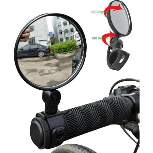Bicycle Rearview Handlebar Mirrors Cycling Rear View MTB Bike Silicone Handle Rearview Mirror