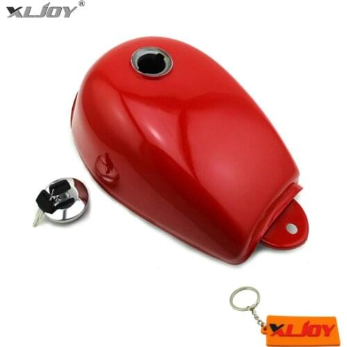 XLJOY Red Fuel Gas Tank With Fuel Tank Cap Key For Honda Monkey Z50 Z50A Z50J Z50R Mini Trail Bike