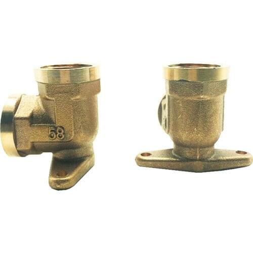 1PC Female 1/2" to 1/2" Female Brass Thick Elbow With Fixed Base Pipe Fitting