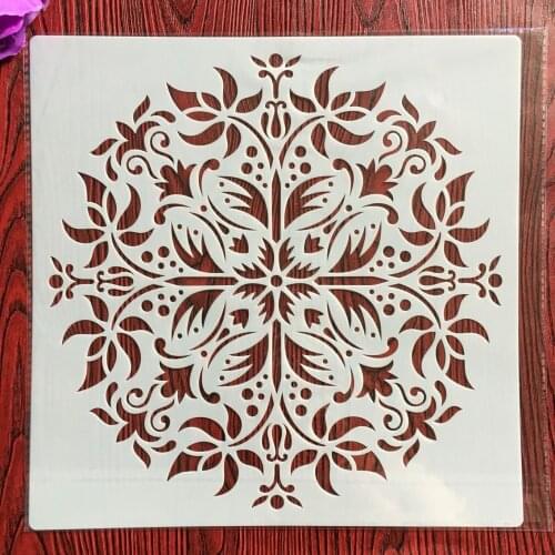 30 * 30cm size diy craft mandala mold for painting stencils stamped photo album embossed paper card on wood,fabric wall stencil