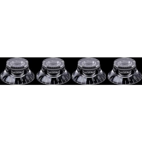 4pcs Guitar Speed Control Tone Volume Knob For Gibson Les Paul Parts Transparent