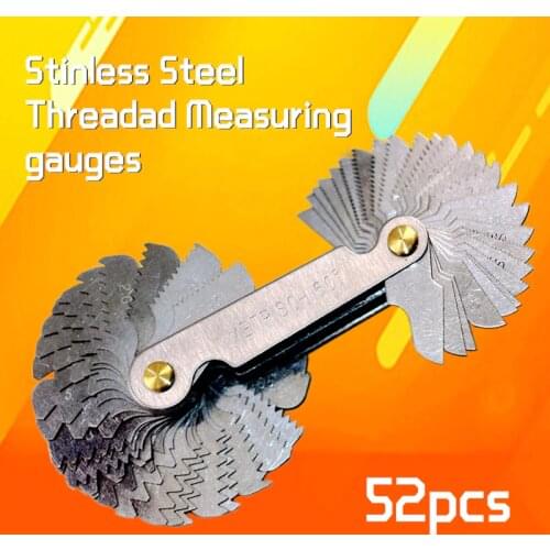 FREE SHIPPING Thread Plug Gage Stainless Steel Metric Screw Pitch 60 and 55 Degree Thread Measuring Gage Gauge
