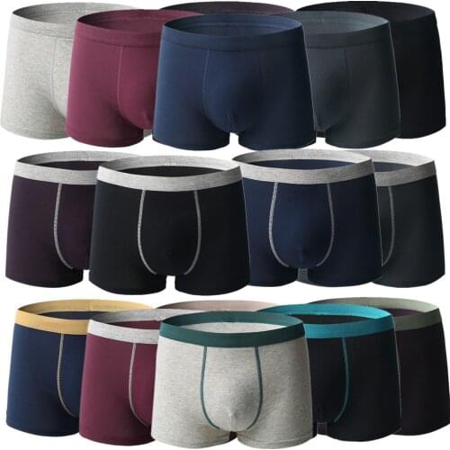 Large Size Mens Underwear Plus Fat Male Bigger Cotton Boxer Shorts Antibacterial Fabric Soft Comfortable Breathable L-6XL