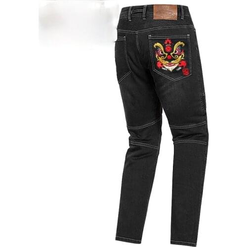 Motorcycle Racing Pants, Riding Knight, Anti-fall Denim, Motorcycle Equipment Pants, Shining Lion Summer