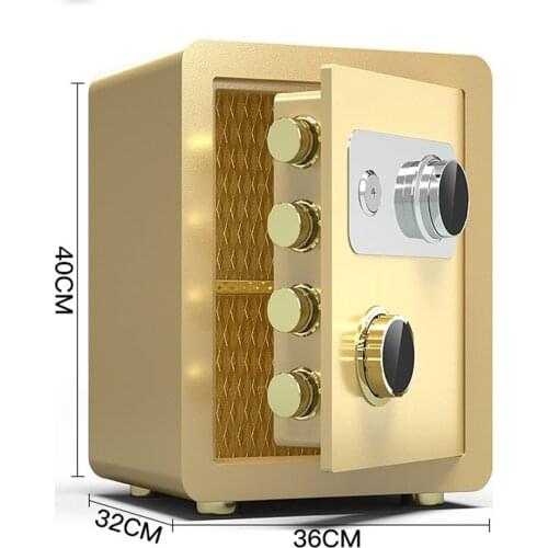 Household Small Safe Box 40 45 Into The Wall Family Mini All-steel Ssafe Deposit Box