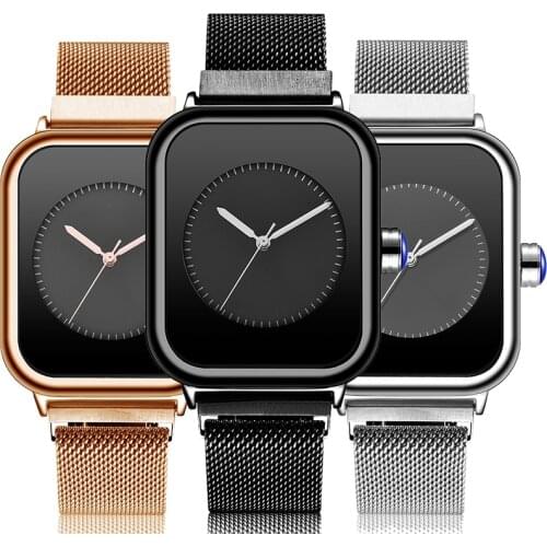 Creative Watch Men Unique Simple Minimalist Quartz Wrist Watches Fashion New Magnet Magetic Steel Bracelet Women Unisex Reloj